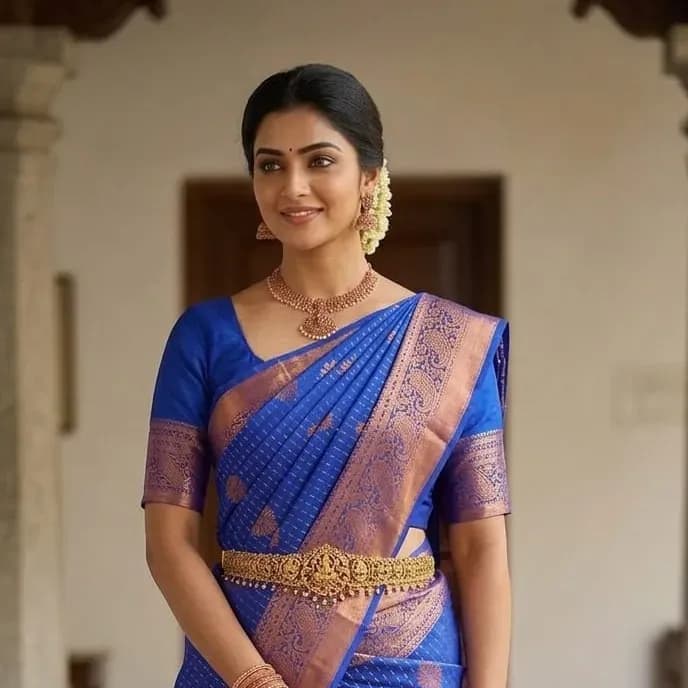 Elite bridal semi silk sarees